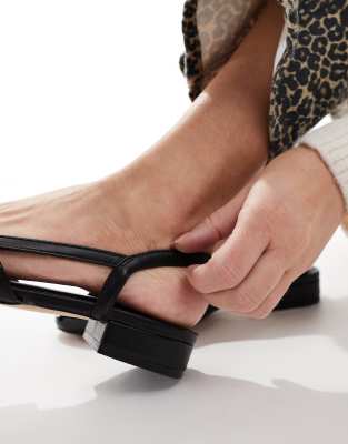 ALDO CLEMENTINNE SLINGBACK FLATS WITH TOE CAP 