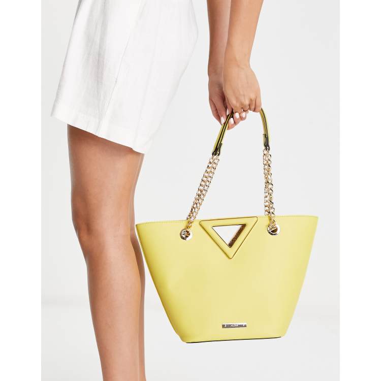 ALDO Mustard Yellow 'Frattapolesine' Tote, Brand New