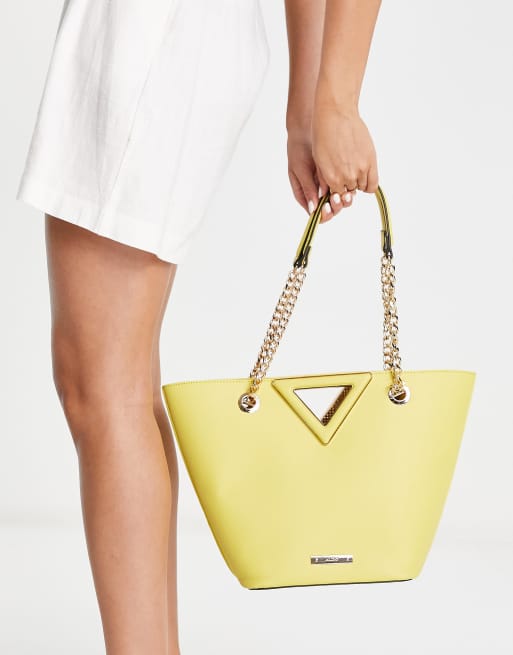 ALDO Contaeldar tote bag in yellow zest