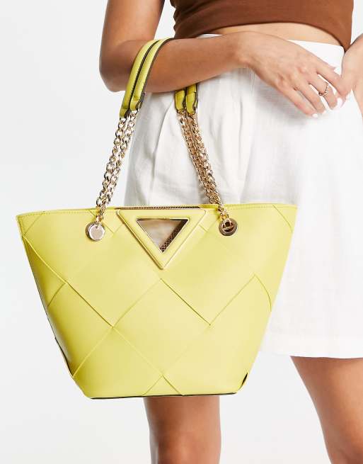 ALDO Mustard Yellow 'Frattapolesine' Tote, Brand New