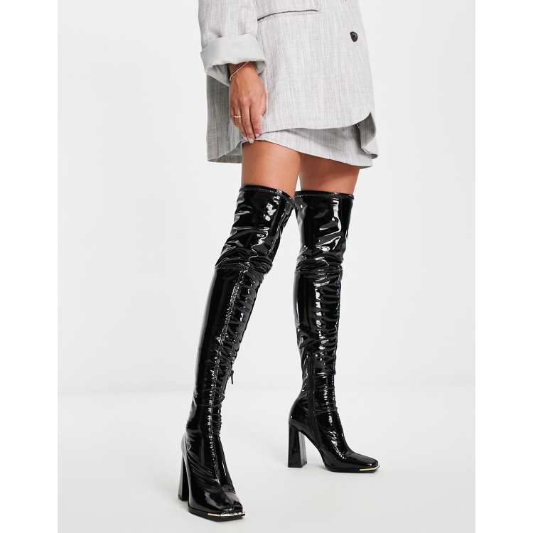 Aldo leather thigh sales high boots