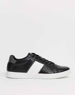 aldo black trainers