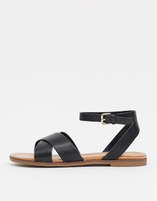 cross front sandals