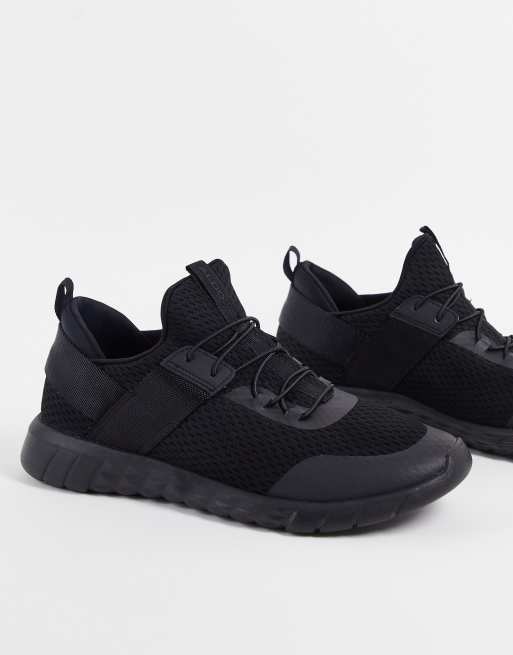 ALDO – Czarne buty do biegania ze wstawkami z dzianiny