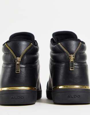 aldo black high top sneakers