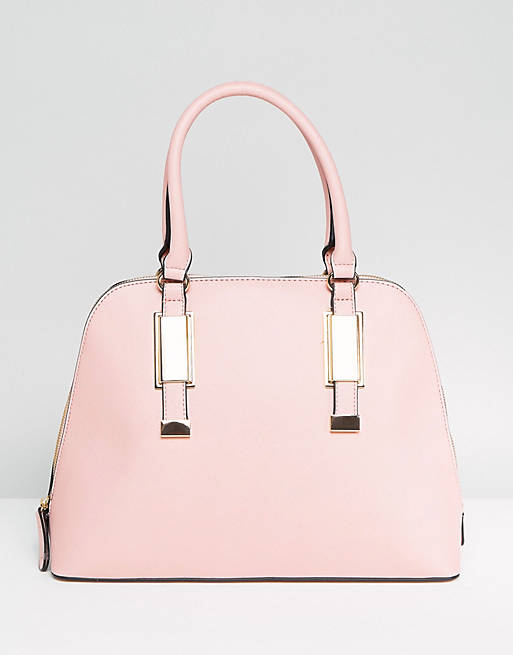 ALDO Dome Tote Bag with Top Handle in Blush