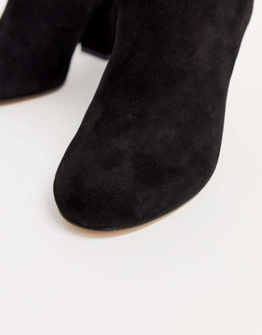 ALDO Dominicaa Mid Heel Boot in Black Suede ASOS