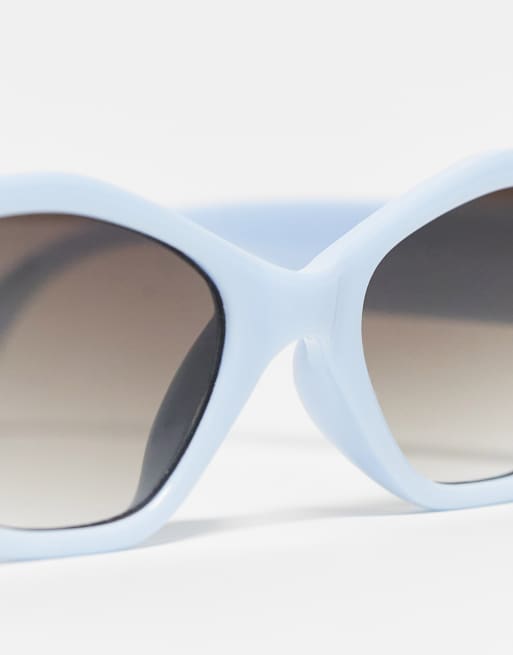 ALDO Dongre hexagonal shape sunglasses in blue, 3 of 4