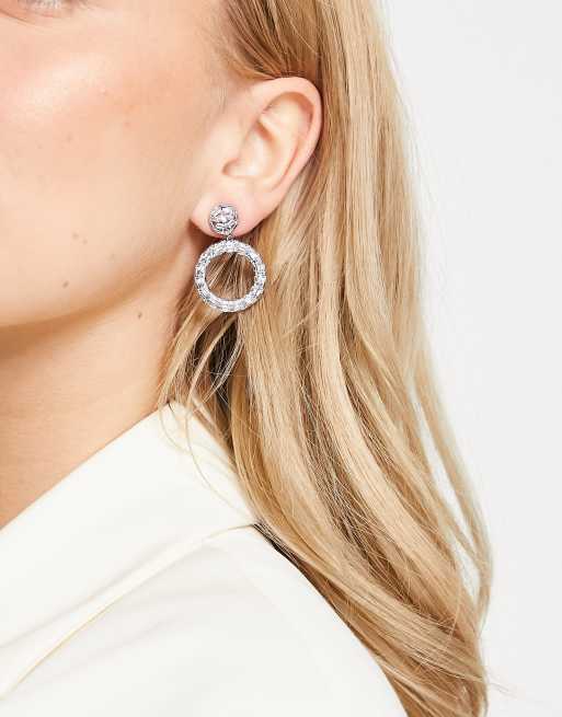 Aldo drop hoop earrings