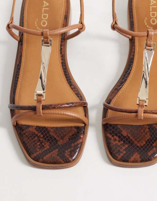 Aldo – Ebaeryn – Flache Sandalen in Braun, 2 von 4
