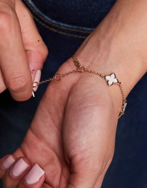 ALDO elbelia clover bracelet in ice, 2 of 3