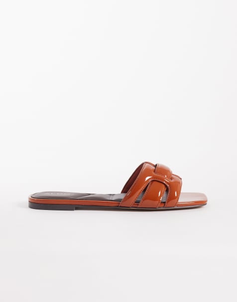 Aldo Elenaria flat sandals in tan - view 1
