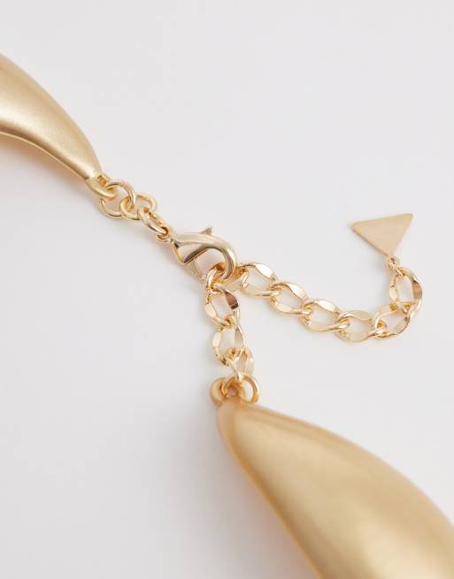 ALDO – Eloven – Statement-Halskette in Goldoptik mit Wellenstruktur, 4 von 4