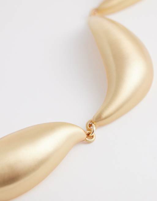 ALDO eloven statement wave necklace in gold, 3 of 4