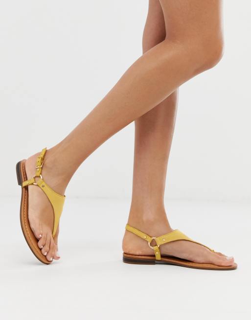 Mustard clearance sandals flat