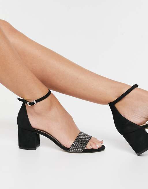 Aldo black block sales heels