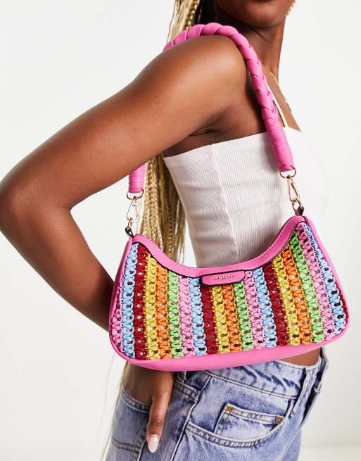 ALDO - Emry - Borsa da spalla all'uncinetto multicolore 