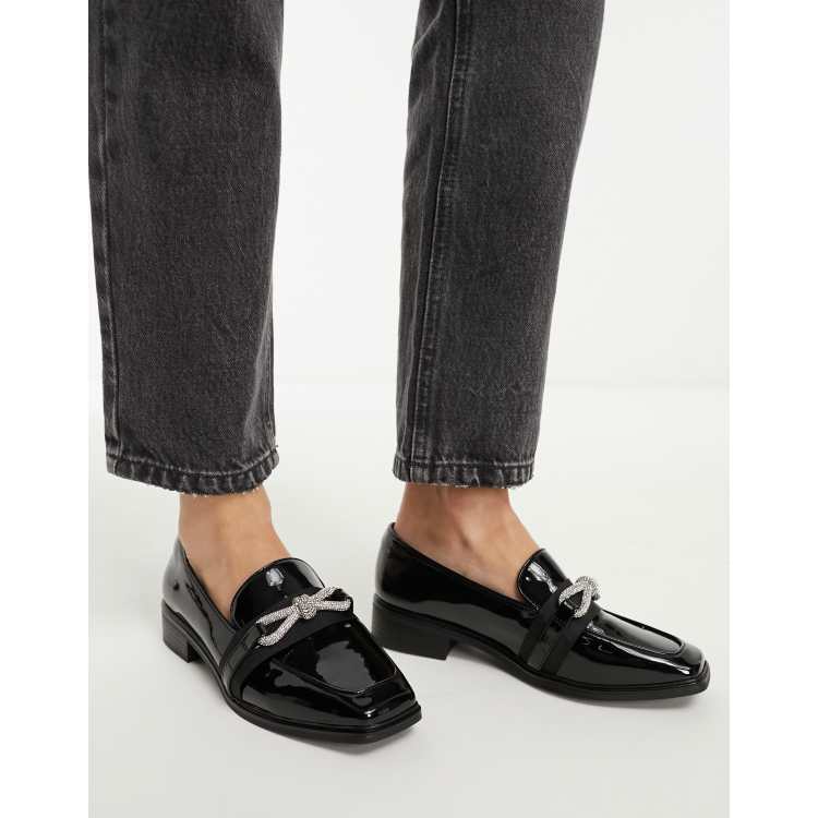 Aldo black loafers store womens