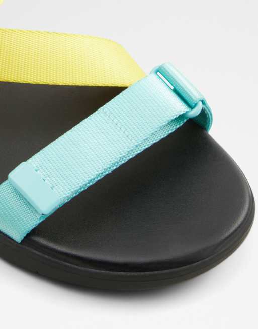 ALDO Eoweniel sporty sandals in multi color block ASOS