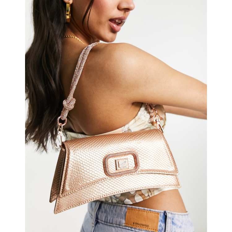 Rose gold shop shoulder bag