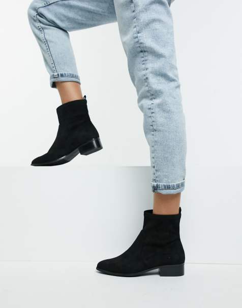 ALDO - Erigori - Bottines plates en cuir stretch