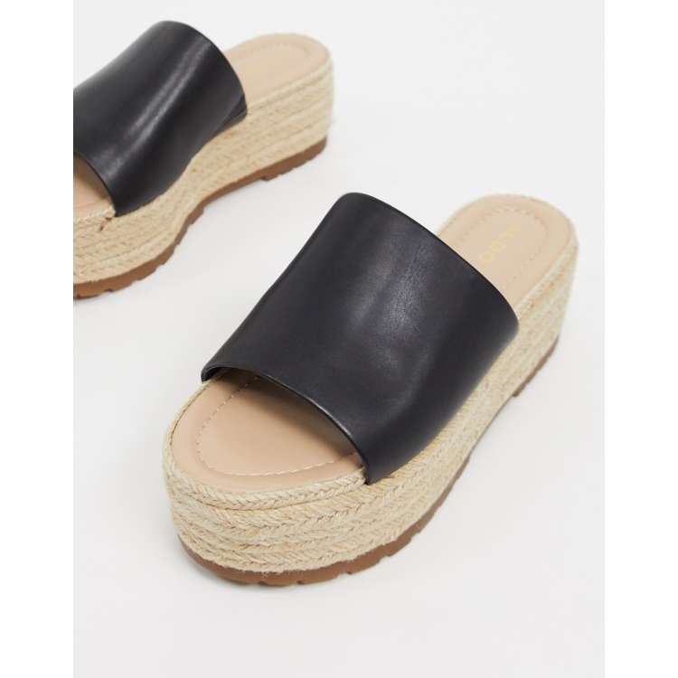 Black discount flatform mules