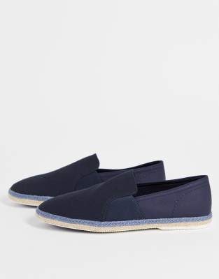 Aldo Espadrilles in Marineblau mit kontrastierender Sohle ASOS