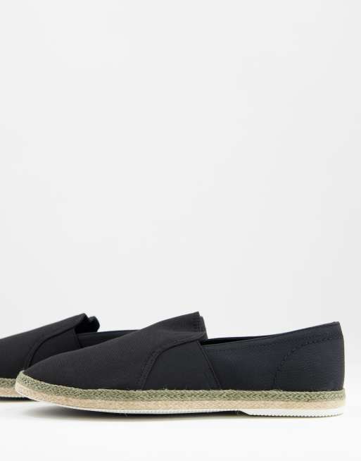 ALDO – Espadrilles in Schwarz mit kontrastierender Sohle