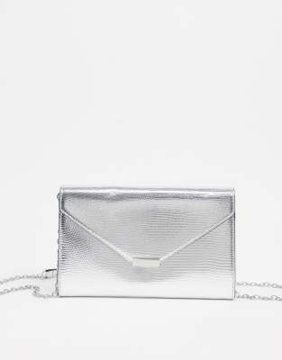 aldo silver clutch