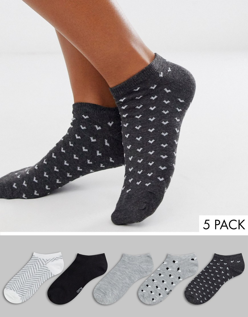 ALDO - Fralema - Confezione multipack di calzini alla caviglia con motivo-Multicolore