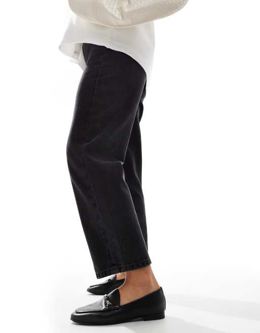 ALDO Francine slip on loafers in black leather, 4 of 4