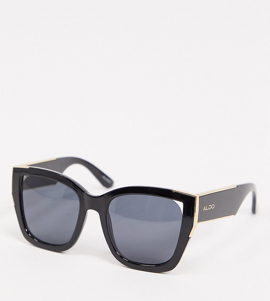 ALDO Frelasa square framed sunglasses in black