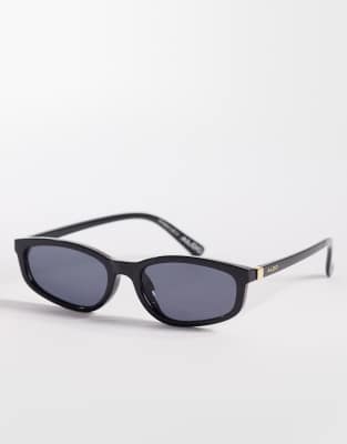ALDO - Freyyaa - Schmale Sonnenbrille in Schwarz