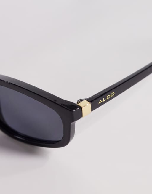 ALDO – Freyyaa – Schmale Sonnenbrille in Schwarz, 2 von 3