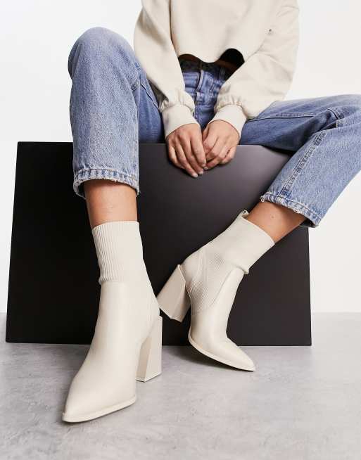 aldo white bootie