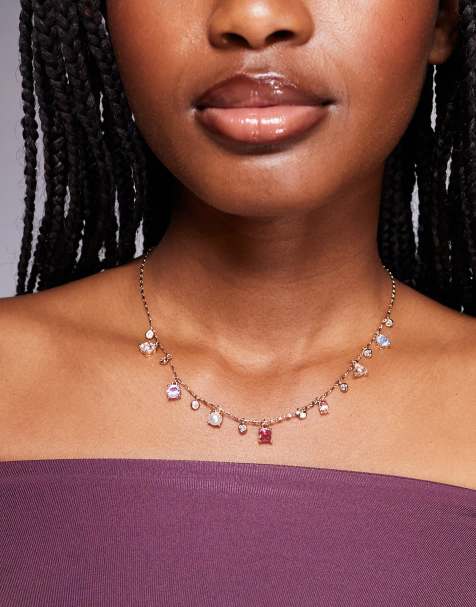 ALDO – Gavabriria – Guldfärgat halsband med flera pastellfärgade stenar - view 1