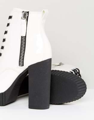 aldo white ankle boots