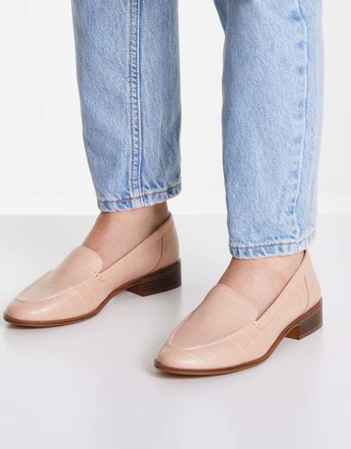 Asos pink hot sale loafers