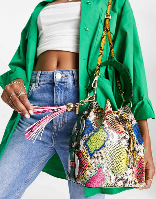 Aldo snake hot sale print bag