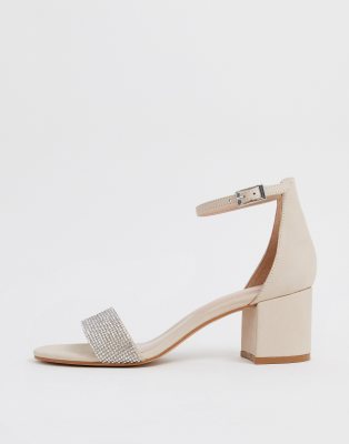 asos nude block heels