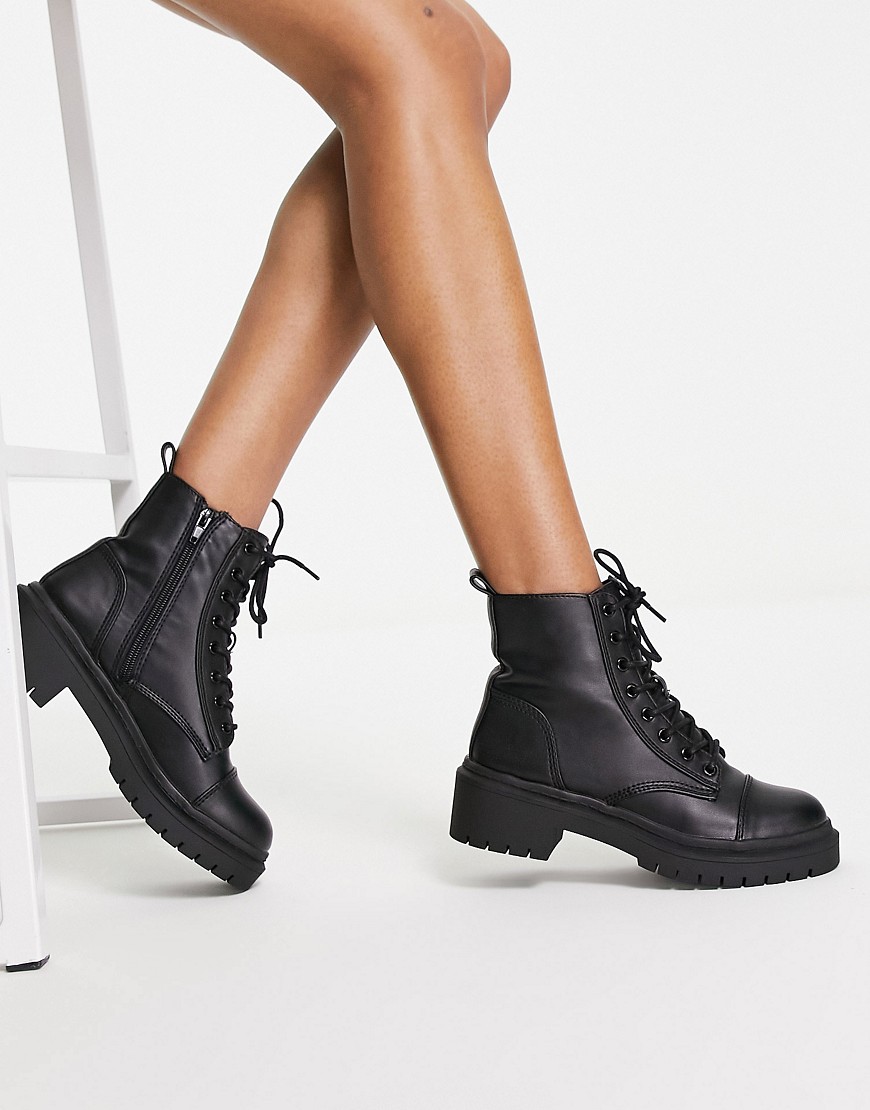 Aldo Goer Lace Up Boots In Black - Black