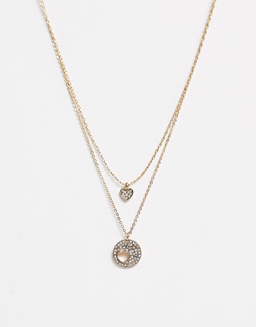 Aldo Gold Drop Pendant Necklace