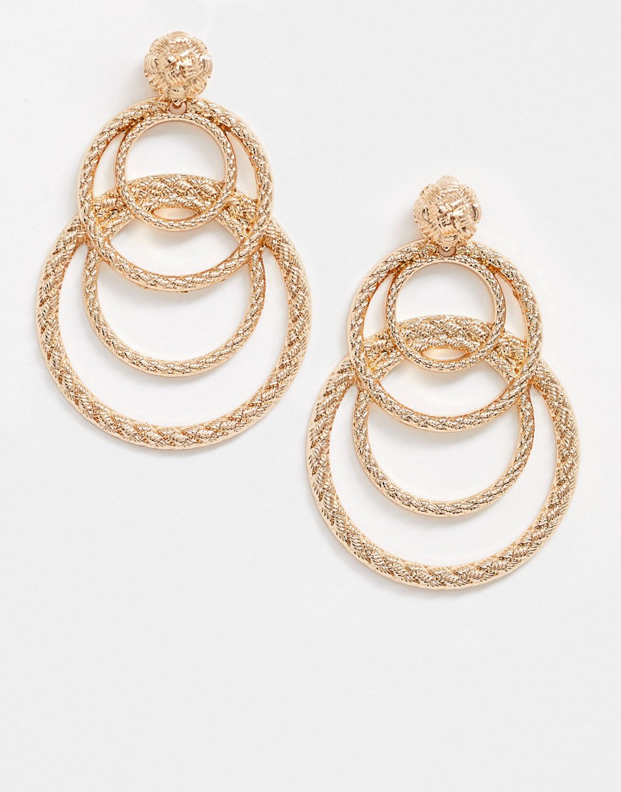 Aldo Gold Oval Earrings