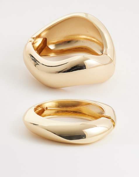 ALDO goldrushh layered bangles in gold - view 1