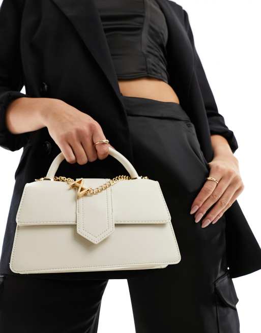 ALDO - Graeni - Borsa con manico superiore color crema 