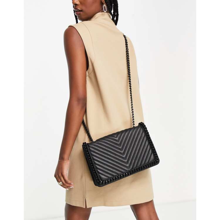 ALDO Greenwald cross body bag in black quilt ASOS