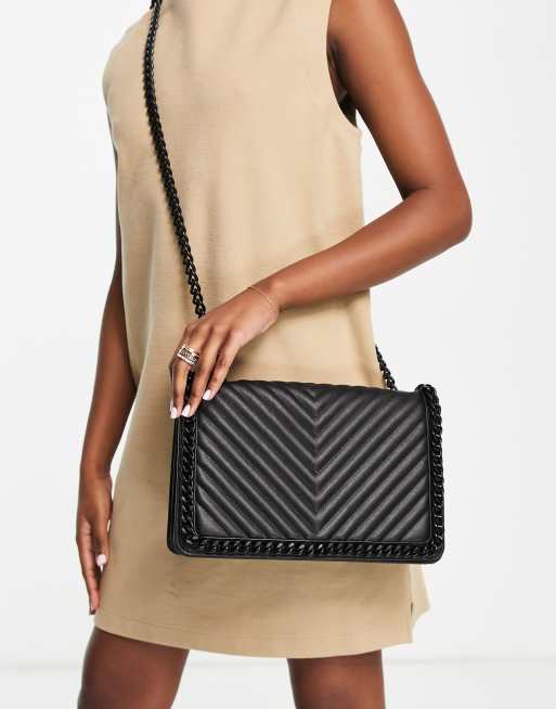 ALDO Greenwald cross body bag in black quilt