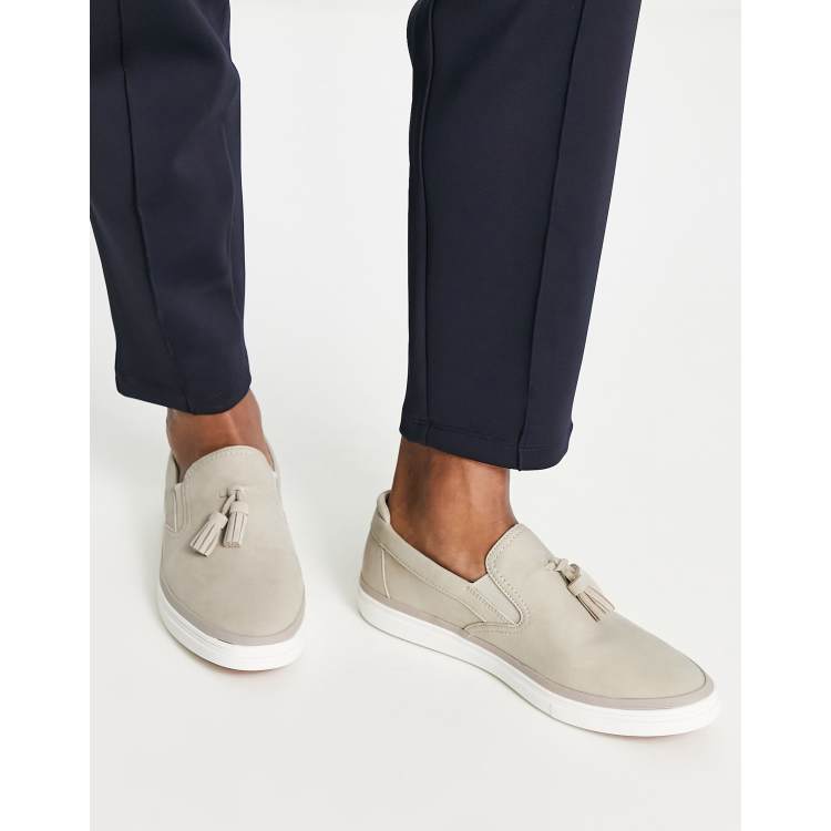 Aldo mens hot sale white loafers