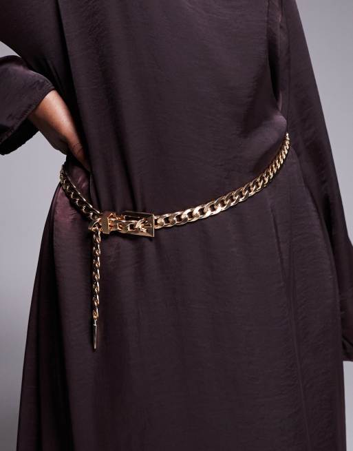 ALDO Groenna 2-pack chain belts in gold and silver