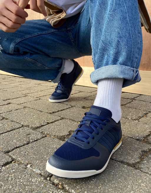 Aldo - Hardloopschoenen in marineblauwe mix